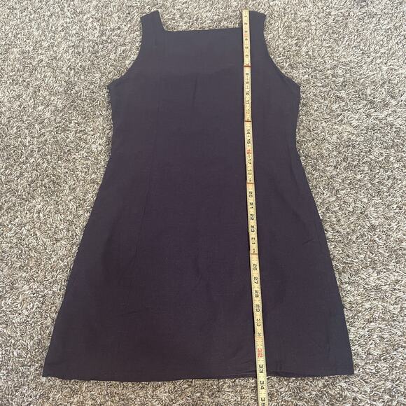 Vtg Y2K American Eagle Mini Dress Size 4 XS Purple Pinafore Preppy Academia Twee - Picture 12 of 13